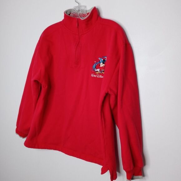 Vintage Walt Disney Mickey red pullover size medium - Picture 2 of 7